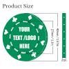 11 Grams Custom Poker Chips|Personalized Poker Chips|Custom with Logo,Text|Double-Sided Full-Color Printing|Bar Drink Tokens,Golf Ball Markers,Wedding Favors,Poker Games,Casino Nights (A,Dark Green) view 4