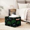 Ackutea Nursery Decor Laundry Hamper Basket - Green Gamer Gamepad Collapsible Rectangle Shelf Closet Organizer Bins - Kids Dirty Clothes Basket for Bedroom,Bathroom,Toy Bin,Gift Basket view 4