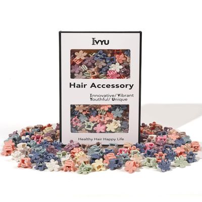 100 Pack Mini Flower Hair Clips for Girls, Toddlers, and Babies  Small Claw Clips for Thin Hair, Non-Slip & Durable Plastic, Random Colors  Cute Hair Accessories for Kids & Women