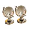 DECHOUS 2pcs Mini Crystal Globe Desk Decor with Smooth Borosilicate Glass Rotatable Geographic World Globe Ornaments for Home Office Desktop Decoration Creative Gift view 1