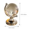 DECHOUS 2pcs Mini Crystal Globe Desk Decor with Smooth Borosilicate Glass Rotatable Geographic World Globe Ornaments for Home Office Desktop Decoration Creative Gift view 2