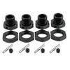 17mm Aluminum Wheel Hex Nut Upgrade Kit for Arrma 1/8 Typhon 6S, 1/7 Mojave, Felony, Infraction, Limitless RC Cars Replace ARAC9416 ARAC9763 ARA311035 (Black) view 1