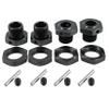 17mm Aluminum Wheel Hex Nut Upgrade Kit for Arrma 1/8 Typhon 6S, 1/7 Mojave, Felony, Infraction, Limitless RC Cars Replace ARAC9416 ARAC9763 ARA311035 (Black) view 2
