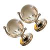Toyvian 2pcs Creative Mini Crystal Globe Desktop Decor Rotatable Geographic Globe Ornaments for Office and Home Unique Educational Adornment Gift view 1