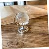 Toyvian 2pcs Creative Mini Crystal Globe Desktop Decor Rotatable Geographic Globe Ornaments for Office and Home Unique Educational Adornment Gift view 2