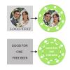 11 Grams Custom Poker Chips|Personalized Poker Chips|Custom with Logo,Text|Double-Sided Full-Color Printing|Bar Drink Tokens,Golf Ball Markers,Wedding Favors,Poker Games,Casino Nights (A,Light Green) view 3