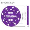 11 Grams Custom Poker Chips|Personalized Poker Chips|Custom with Logo,Text|Double-Sided Full-Color Printing|Bar Drink Tokens,Golf Ball Markers,Wedding Favors,Poker Games,Casino Nights (A,Purple) view 4