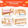 VEVOR Indoor Playground Jungle Gym, 7-in-1 Wooden Indoor Playground for Kids, 250LBS Montessori Climbing Toys Playset with Swing, Monkey Bar, Slide, Wooden Ladder, Rope Ladder, Climbing Net & Rock view 4