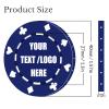 11 Grams Custom Poker Chips|Personalized Poker Chips|Custom with Logo,Text|Double-Sided Full-Color Printing|Bar Drink Tokens,Golf Ball Markers,Wedding Favors,Poker Games,Casino Nights (A,Dark Blue) view 4