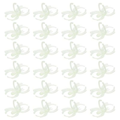 JOINPAYA 144pcs Creative Spider Shape Ring Plastic Animal Toy Finger Ring for Trick Or Treat Halloween Ghost Party White