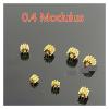 0.4 Modulus Brass Copper Gear Transimission Gear for 1mm 1.5mm 2mm 2.3mm Shaft 16T 1.98MM Hole view 2