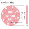 11 Grams Custom Poker Chips|Personalized Poker Chips|Custom with Logo,Text|Double-Sided Full-Color Printing|Bar Drink Tokens,Golf Ball Markers,Wedding Favors,Poker Games,Casino Nights (A,Pink) view 4