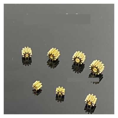 0.4Modulus Brass Metal Copper Gear Transimission Gear Fit 1mm 1.5mm 2mm Shaft Model 3 (9T)