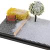 1/64 Diecast Car Showcase Box for Displaying Wheels in A Parking Environment, Winter Scene view 2