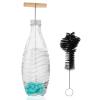 2Pcs Bottle Brush Deep Washing Glass Bottle Cleaning Brush Set with Non Slip Handle Efficient Bottles Cleaner Tool for Jar(White+Black) view 1