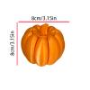 3D Printed Flexible Pumpkin Spider Transformer - Cute Figurine for Halloween Decor, for Home Office Desk Ornament (White) view 2