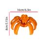 3D Printed Flexible Pumpkin Spider Transformer - Cute Figurine for Halloween Decor, for Home Office Desk Ornament (White) view 3