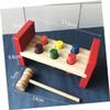MERRYHAPY Early Educational Wooden Hammering for Safe Smooth Edged Whack Plaything Enhancing Concentration and Reaction Skills Interactive Beating Game view 2