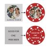 11 Grams Custom Poker Chips|Personalized Poker Chips|Custom with Logo,Text|Double-Sided Full-Color Printing|Bar Drink Tokens,Golf Ball Markers,Wedding Favors,Poker Games,Casino Nights (A,Red) view 3