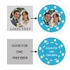 11 Grams Custom Poker Chips|Personalized Poker Chips|Custom with Logo,Text|Double-Sided Full-Color Printing|Bar Drink Tokens,Golf Ball Markers,Wedding Favors,Poker Games,Casino Nights (Light Blue) view 3