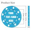 11 Grams Custom Poker Chips|Personalized Poker Chips|Custom with Logo,Text|Double-Sided Full-Color Printing|Bar Drink Tokens,Golf Ball Markers,Wedding Favors,Poker Games,Casino Nights (Light Blue) view 4