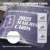 2025 Mahjong Card Sleeve Holder, Fit Large Print Size(6 1/8x4 3/4), Durable Protective Cover Holder, Mahjong Card Protector Set (Transparent -4Pack) view 2
