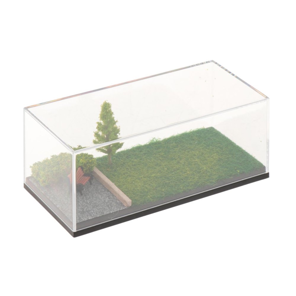 1/64 Diecast Car Showcase Box for Displaying Wheels in A Parking Environment, Summer Scene