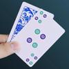144sheets/set Portable Mahjong Cards Set Plastic Thickened Mahjong Handheld Mahjong Cards for Gathering Parties view 2