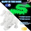 12in Small 3D Printed Glow in The Dark Articulated Dragons Toy with Eyes, Stress Relief 3D Printed Toys for Anxiety & ADHD,Unique Mystery Crystal Fidget Animal for Home Office Decor Luminous Green view 4