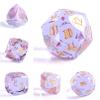 7-Piece Diamond Cut Dice Set for Dungeons and Dragons (D&D) | RPG & Tabletop Games | Premium Gift Box & Durable Design view 2