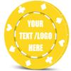11 Grams Custom Poker Chips|Personalized Poker Chips|Custom with Logo,Text|Double-Sided Full-Color Printing|Bar Drink Tokens,Golf Ball Markers,Wedding Favors,Poker Games,Casino Nights (A,Yellow) view 1