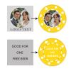 11 Grams Custom Poker Chips|Personalized Poker Chips|Custom with Logo,Text|Double-Sided Full-Color Printing|Bar Drink Tokens,Golf Ball Markers,Wedding Favors,Poker Games,Casino Nights (A,Yellow) view 3