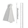 1/12 Scale Action Figure Clothes Doll Costume Accessories Cape Unisex Ancient Dress up for 6 inch Male Female Figures, White view 3