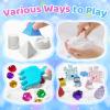 Aocii Kids Sensory Bin Sand Kit, Winter Fairy Tale Theme Sand Play Set, Toddlers Sandbox, Role Pretend Play Snowfield Toy Christmas Birthday, Gift for Girls Boys 3 4 5 6 7 8 9 Years view 4