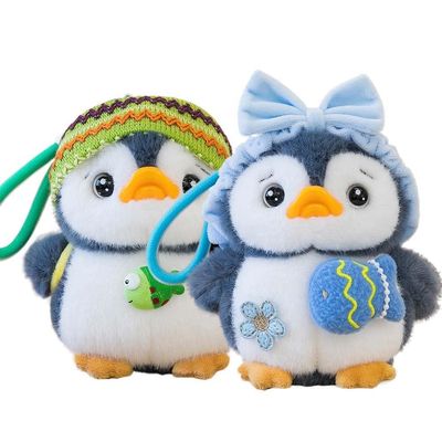 2 PCS Mini Stuffed Animals Penguin Plush Toys6 Inch Cute Soft Small Penguin Stuffed Animals HangingPlush Penguin Keychain for Birthday Christmas OrnamentGifts for Boys Girls (Bag+ Headband,2 Pcs)