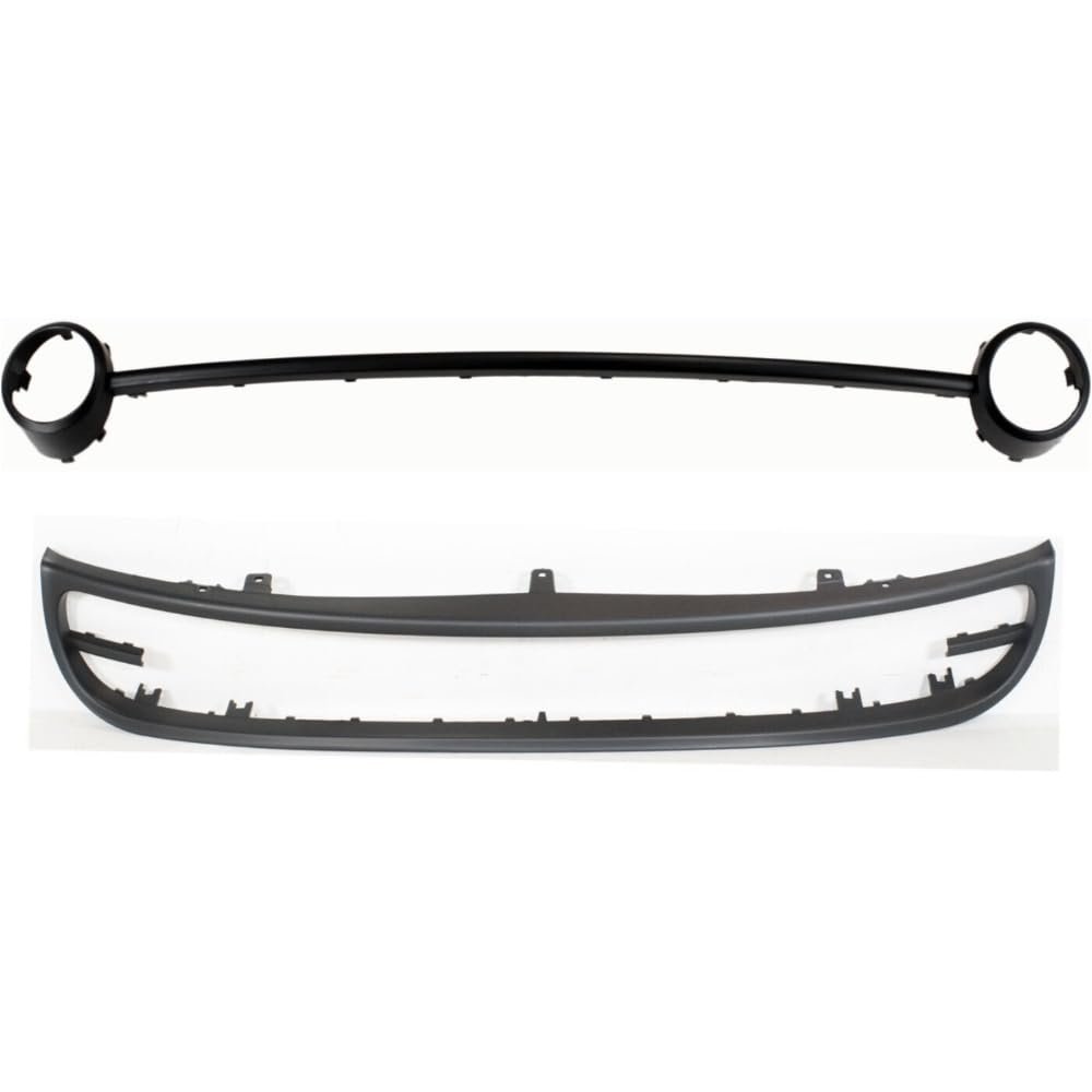 Almeigrity Valance Kit for VW for Beetle 2001-2005 Front Spoiler Primed with Fog Lamp Trim (Plastic)