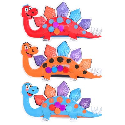 ASIOWELY 3Pcs Dinosaur Color Sorting Sensory Toys For Kids With Autism Toddler Toys For Airplane Travel Road Trip Preschool Montessori Toys Fine Motor Skills Christmas Stocking Stuffer Gift For Kids A