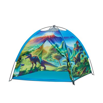 Dinosaur Kids Play Tent for Boys, Dinosuar Tent for Kids Indoor and Outdoor Fun, Perfect Kids Gift,47" x 47" x 43"-Green
