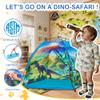 Dinosaur Kids Play Tent for Boys, Dinosuar Tent for Kids Indoor and Outdoor Fun, Perfect Kids Gift,47" x 47" x 43"-Green view 2
