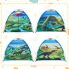Dinosaur Kids Play Tent for Boys, Dinosuar Tent for Kids Indoor and Outdoor Fun, Perfect Kids Gift,47" x 47" x 43"-Green view 3