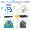 Dinosaur Kids Play Tent for Boys, Dinosuar Tent for Kids Indoor and Outdoor Fun, Perfect Kids Gift,47" x 47" x 43"-Green view 4