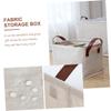 ABOOFAN Breathable Storage Box Organizer with Handle Small Multiuse Basket for Clothes and Sundries Easy Clean Reusable Home Organizer for Nursery and Closet Storage view 2