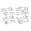 Aluminum 7075 Alloy Front + Rear (Upper & Lower) Suspension Arms for Traxxas 1/16 Mini XRT VXL-3S 108076-1 Monster Truck Upgrades - Silver view 1