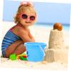 BCOATH 5Pcs Sand Buckets Lightweight PP Sand Holders Safe Beach Pails for Outdoor Play and Sandcastle Building view 3