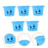 BCOATH 5Pcs Sand Buckets Lightweight PP Sand Holders Safe Beach Pails for Outdoor Play and Sandcastle Building view 4