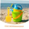 BCOATH 8pcs Plastic Beach Shovels Sand Scoops in Red Yellow Blue Green Safe Mini Digging Tools for Boys Outdoor Beach Party and Sandbox Play view 3