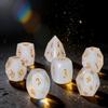 7-Piece Diamond Cut Dice Set for Dungeons and Dragons (D&D) | RPG & Tabletop Games | Premium Gift Box & Durable Design view 3