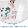 HAKIDZEL Wear Resistant Portable Poker Chip Case with Compartment Tray Chip Carrier Cards and Dice Storage for Easy Loading and Unloading view 3