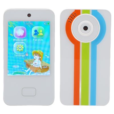 Luocute Kids Smart Phone for Girls, with ABCs Drawing Dual Camera Music Player 2.8 Inch Touch Screen Educational Phone, 8GB Memory Card for Children 3-10 Years with Xmas, Birthday (White)