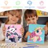 EOBROMD 4 Pack Framed Paint by Numbers Kits for Kids Animal, DIY Painting Kits for Kids Ages 4-8-12, Painting on Stretched Canvas Paint by Numbers Home Decor Gift(8X8inch) view 4
